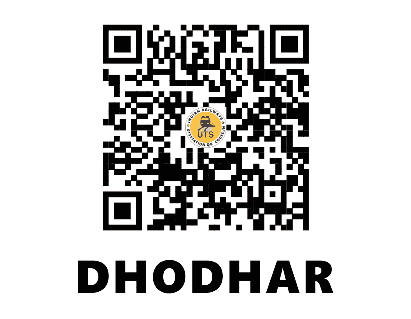 UTS QR Code for DHODHAR - DOD - WR (MADHYA PRADESH)